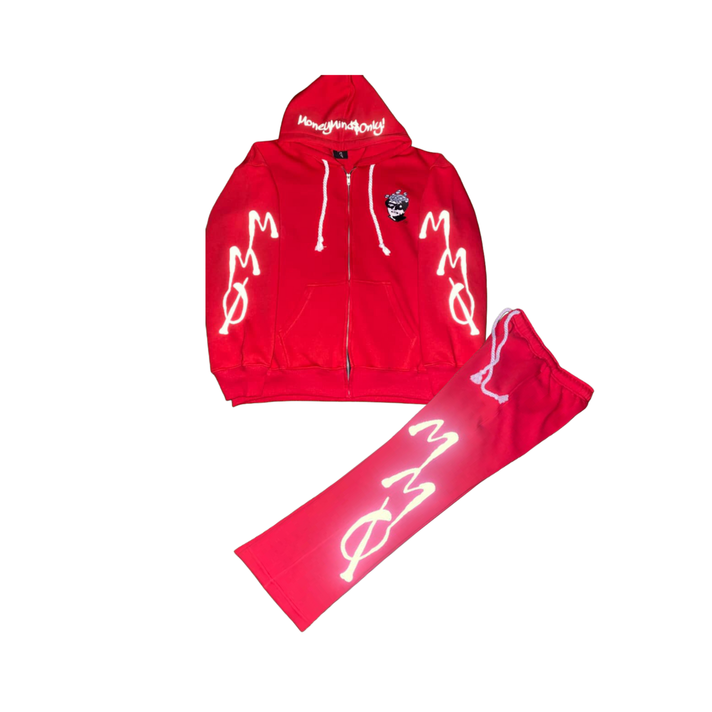 MM0 - Gym Red Reflective Tracksuit