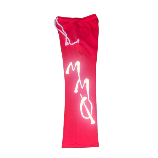 Pink reflective pants featuring a sleek design, perfect for both men and women.